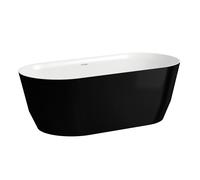 LAUFEN PRO Bañera independiente, Marbond, 1650x750x550mm, H2399520640001, Color: exterior negro/interior blanco
