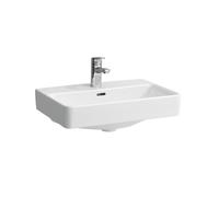 LAUFEN PRO S Lavabo compacto, sin agujero para grifo, sin rebosadero, 550x380mm, H8189584001421, Color: Blanco con LCC