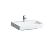 LAUFEN PRO S Lavabo sobre encimera, sin agujero para grifo, con rebosadero, 600x465mm, H816963A001091, Color: Blanco con LCC Activo