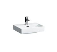 LAUFEN PRO S Lavabo sobre encimera, sin agujero para grifo, con rebosadero, US pulido, 450x340mm, H816961A001091, Color: Blanco con LCC Activo