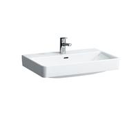 LAUFEN PRO S Lavabo sobre encimera, sin agujero para grifo, sin rebosadero, 700x465mm, H8169674001421, Color: Blanco con LCC