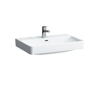 LAUFEN PRO S Lavabo sobre encimera, sin agujero para grifo, sin rebosadero, 700x465mm, H816967A001421, Color: Blanco con LCC Activo