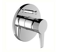 LAUFEN PURE Juego listo para montar para mezclador monomando empotrado de bañera SimiBox Standard y Light, con desviador, interruptor de tubo integrado, 2 consumidores,, HF901789100000, Color: cromado