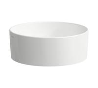 Laufen Savoy lavabo 38x38 cm circular sobre encimera blanco mate H8129427571121