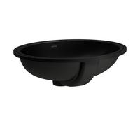 Laufen Savoy lavabo 50x41 cm oval bajo encimera negro H8189437161091