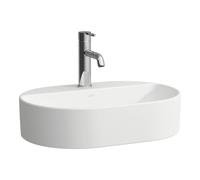 Laufen Savoy lavabo 55x38 cm oval sobre encimera blanco mate H8129457571041