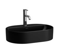 Laufen Savoy lavabo 55x38 cm oval sobre encimera negro H8129457161041
