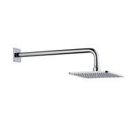 LAUFEN set de ducha tipo lluvia, 202x202mm, con soporte de pared, montaje en pared, cromo, HF960102100001