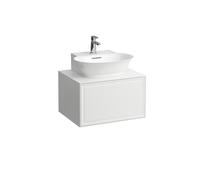 LAUFEN The New Classic Aparador, 1 cajón, para lavamanos de encimera H816852, 575x455x345mm, H4060030851701, Color: Nieve (blanco mate)