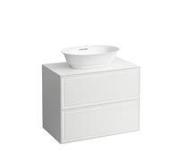 LAUFEN The New Classic Aparador, 2 cajones, 775x455x600mm, para WT bowl H812852/3, H4060120851701, Color: Nieve (blanco mate)