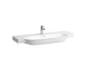 LAUFEN The New Classic lavabo, bajo encimera, con rebosadero, 1 agujero para grifo, 1200x480mm, H8138580001041, Color: Blanco