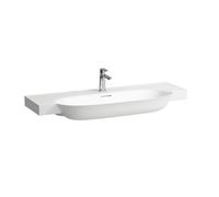 LAUFEN The New Classic lavabo, bajo encimera, sin rebosadero, 3 agujeros para grifo, 1200x480mm, H8138580001581, Color: Blanco