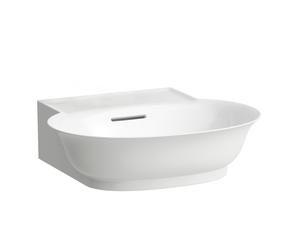 LAUFEN The New Classic lavamanos sobre encimera, con rebosadero, US. pulido, sin agujero para grifo, 500x450mm, H8168524001091, Color: Blanco con LCC