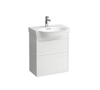 LAUFEN The New Classic Mueble bajo lavabo, 2 cajones, 575x315x675mm, H4060320851701, Color: Nieve (blanco mate)