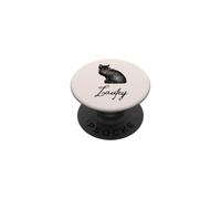 Laufey Gato Negro PopSockets PopGrip Adhesivo