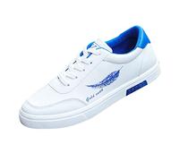 Laufschuhe Herren Damen LäSsige Schuhe Aus Leather Bequeme Walking Chunky Sportlich Turnschuh Laufschuh Atmungsaktiv Outdoor SchnüRhalbschuhe Walkingschuhe Moda Outdoor Casual Schuhe, Blau1, 40 EU