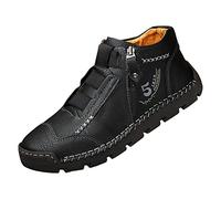 Laufschuhe Herren Extra Weite Turnschuhe Retro Performance Sneaker Rutschfest Dicke Sohle Bergschuhe Dauerhaft Vielseitig Walking Schuhe Atmungsaktive Leichtgewicht Traillaufschuhe, Negro , 41 EU