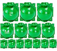 Laufunjoy 15 Piezas Caja de Enraizamiento de Planta Bola de Propagación, Caja de Injerto Caja Bola de Propagación de Alta Presión Dispositivo de Enraizamiento de Plantas (L+M+S, Verde)