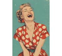 Laugh Louder Composition Notebook: College Ruled Retro Journal for Writing, Notes, Journaling, and Bold Creative Ideas