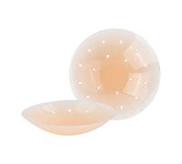 Laughhe Pezoneras Adhesivas Invisibles, Pezoneras Reutilizables Tapa de Pezones Silicona, Cubre Pezones con Orificio Transpirable Cubiertas para pezones ultrafinas para Mujeres (8cm)