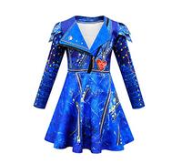 laughZuaia Conjunto de guantes de princesa con cremallera para niños y niñas, color rojo, rosa y azul, cosplay (120, evie)