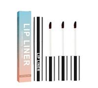 LAUJM Detachable Lip Liner, 3Pcs Peel Off Lip Liner Tattoo, Lip Stain Peel Off, Lip Tattoo Peel Off, Long Lasting, Waterproof, Transfer-proof, Highly Pigmented Color, for All Skin Types (3 Color)