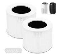 Laukowind Core Mini HEPA Filtro de Recambio, Compatible con el Purificador de Aire LEVOIT, 3-en-1 Filtro de Recambio de Alta ore Mini RF, 2 Filtros + 6 Almohadillas Antiolor