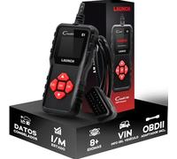 Launch Creader E1 OBD2 Diagnóstico para Auto, Lector de Errores para Motor y Emisiones, Lee y Borra Códigos de Error, Muestra Datos en Vivo y Preparación I/M, Soporta Comprobación de Voltaje de