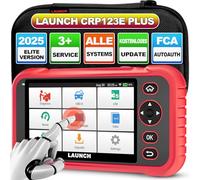 LAUNCH CRP123E Plus, Maquina Diagnosis Coche Sistemas Completos de OBD2/ENG/AT/ABS/SRS/DOOR/EPB/EES/LF/TPMS etc, con 3 Reset Servicio SAS, Reset de Aceite, Reset Throttle Relearn