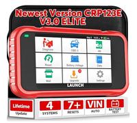 LAUNCH CRP123E V2.0 OBD2 Diagnosis Coche con Sistema de Motor ABS SRS Transmisión y 7 Funciones de Reinicio, OBD 2 Escaner Automotriz Reset de Aceite ETS SAS, Diagnostico Multimarca WIFI Actualización