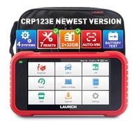 LAUNCH CRP123E V3.0 OBD2 Diagnosis Coche Multimarca Español con 4 Sistemas y 7 Funciones de Reinicio Lector de Código Sistema de Motor ABS SRS Transmisión, Reset de Aceite ETS SAS, WiFi Actualización
