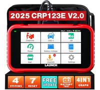 LAUNCH CRP123E V3.0 OBD2 Maquina Diagnosis Coche Multimarca Español con 4 Sistemas y 7 Función de Reinicio Escaner Sistema de Motor ABS SRS AT, Reset de Aceite ETS SAS, CANFD&DOIP WiFi Actualización