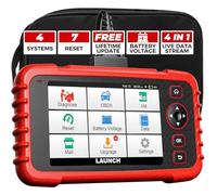 LAUNCH CRP123X V2.0 Escáner OBD2, Lector de Códigos Diagnosis con con 4 Sistemas y 7 Funciones de Reinicio, Motor Transmisión ABS SRS Airbag AutoVIN, Wi-Fi Actualización Gratuita de por Vida