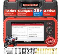 Launch CRP129 MT Pro herramienta de diagnóstico para motocicletas, prueba bidireccional de todos los sistemas OE, reset para Harley Honda Yamaha Kawasaki, 38+ marcas, 11 idiomas, 2 años de