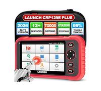 LAUNCH CRP129E Plus V3 OBD2 Diagnosis Coche Todo Sistema con, OBD2 Diagnosis Coche Multimarca, 12+ Reset ABS/Inyectores/Aceite/Acelerador/EPB/DPF/SAS/TPMS/BMS, Actualizaciones Software por Vida.
