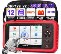 LAUNCH CRP129i V2.0 Elite obd2 Scanner Automotriz con 4 Sistemas & 12 Funciones de Reinicio, Aceite/SAS/DPF/Ajuste del Acelerador/ABS/Freno/BMS/TPMS/Adblue/Inject/AFS/AF, Actualización WiFi