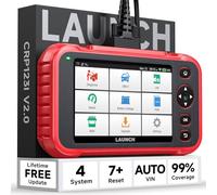 LAUNCH Escáner OBD2 CRP123I V2.0, máquina de diagnóstico de 4 sistemas para motor de transmisión ABS SRS, herramienta de diagnóstico OBD2 con aceite/EPB/DPF/SAS/BAS/BMS/reinicio del acelerador, prueba