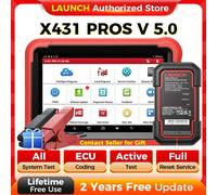 LAUNCH-herramienta de diagnóstico automotriz X431 PROS V 5,0, autoescáner, escáner OBD2, X-431 Pro V EU RU Version