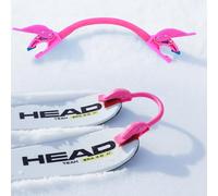 Launch Pad Wedgease - Conector de Punta de esquí - Aprende a Esquiar - Enseña Control de Velocidad, fabricación de cuña, Giro básico, portátil y Duradero, Principiantes (Rosa)