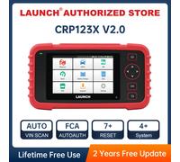 LAUNCH X431 CRP123X V2.0 herramientas de diagnóstico OBD2 para coche escáner OBD automático ABS SRS motor AT + 7 servicio de reinicio actualización gratuita