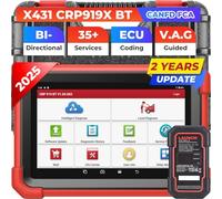 Launch X431 CRP919X BT OBD2 Escáner 2024 Herramienta de diagnóstico bidireccional CANFD&DOIP Diagnóstico Inalámbrico con DBScar VII, FCA AutoAuth, Codificación ECU, IMMO, actualización de 2 años