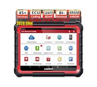Launch X431 Pro Elite obd2 Diagnosis Coche multimarca, Bidireccional Maquina Diagnosis Coche, Codificación ECU Online,Sistema Completo Diagnosis 38+ Reajuste,CANFD DOIP,FCA, 2 Años de Actualización