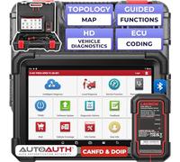 LAUNCH X431 PRO3 APEX OBD2 - Herramienta de diagnóstico para mecánico, codificación en línea, tarjeta de topología, CAN FD y DoIP, 50+ servicios, diagnóstico de todo sistema, funciones de guía, FCA y