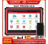 LAUNCH X431 PRO3S + Escáner OBD2 de 10,1 ", herramienta de diagnóstico profesional automotriz, lector de código de coche de 12V, prueba diésel OBD ScanOBDII Global Version