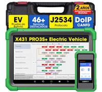 LAUNCH X431 PRO3S+ EV Diagnosis Coche Multimarca para vehículos eléctricos | Protocolo J2534, Codificación ECU, bidireccional, CANFD&DOIP, FCA Autoauth, Sistema Completo, 2 Años de Actualización