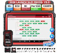 LAUNCH X431 PRO3S+ OBD2 Profesional Diagnosis Coche multimarca con Sistema Completo,55+ Función de Reinicio,Escáner en Español Auto Vin Codificación en línea FCA SGW, Función Guiada, Bluetooth OBD 2