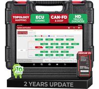 LAUNCH X431 V+ 4.0 Escáner de Sistema Completo de Herramienta Diagnosis, 35+ Funciones de Reinicio, Programación de Teclas, Codificación de ECU, Prueba Activa, Reinicio de TPMS, Gratuita de 2 Años