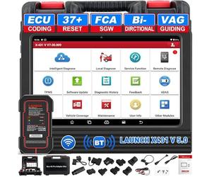 LAUNCH X431 V Pro 5.0 Elite Diagnóstico Auotómovil Bidireccional OEM OBD2 Diagnosis Coche Bluetooth Codificación de ECU, ABS Reinicio de Aceite EPB SAS DPF BMS SRS TPMS FCA SGW