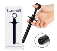 Launcher Smoke Lubricante, Aplicador de Lubricante, Lanzador Lubricante con Tapa de Silicona a Prueba de Aire Reutilizable para Hombres Mujeres Anal Vagina (Negro)
