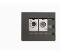 Laundreezy - Armario para Lavadora y Armario Multiusos, Armario Sobrepuesto para Lavadora con certificación TÜV y Mucho Espacio de Almacenamiento, Material a Base de Madera, Antracita, combinación 4